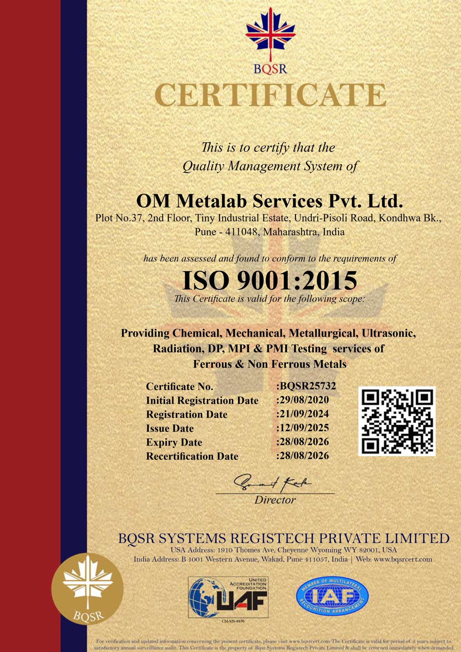 UAF BQSR ISO 9001- OM Metalab Services Pvt. Ltd. (2)_page-0001